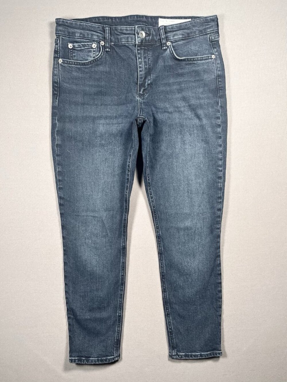 Rag & Bone Cate Mid Rise Ankle Skinny Dekalb Dark Wash Jeans -Women Size 28 X 27
